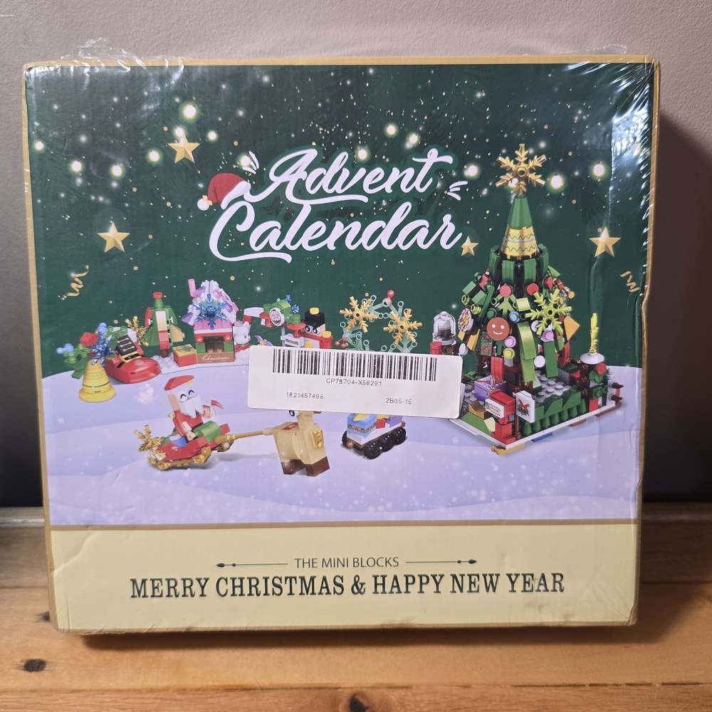Christmas Block Advent Calendar Mini Building Block Toy Set 24 Days – New Sealed